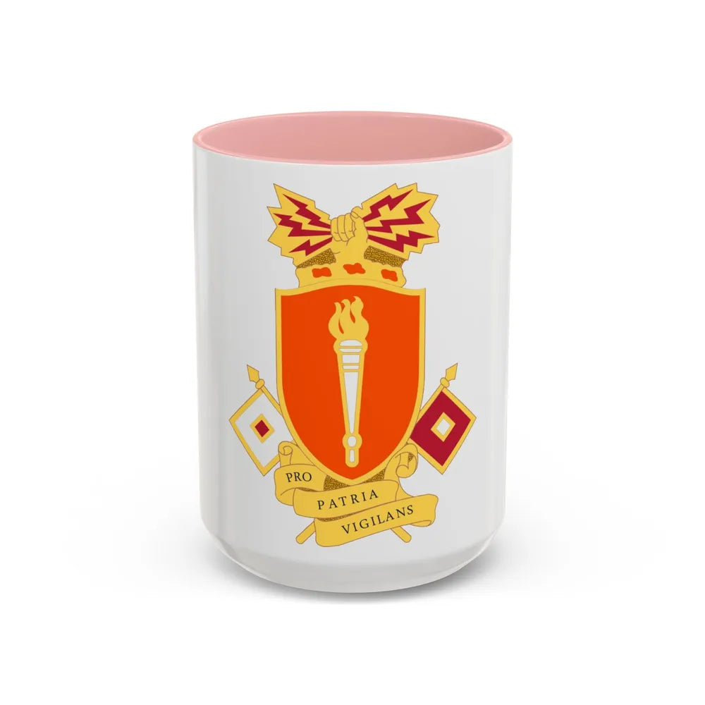 Signal Center and Fort Gordon and School 2 (U.S. Army) Accent Coffee Mug 15oz Pink - Go Mug Yourself
