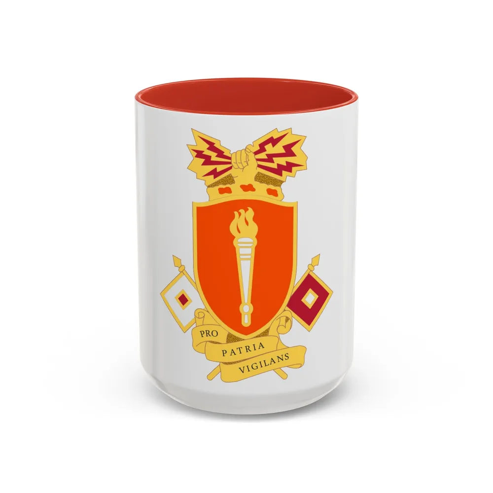 Signal Center and Fort Gordon and School 2 (U.S. Army) Accent Coffee Mug 15oz Red - Go Mug Yourself