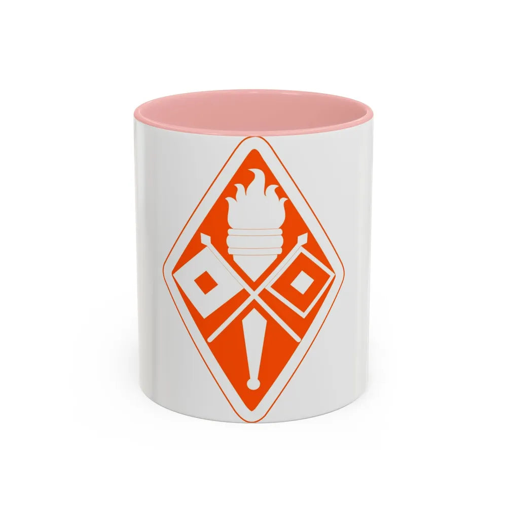 Signal Center and Fort Gordon and School (U.S. Army) Accent Coffee Mug 11oz Pink - Go Mug Yourself