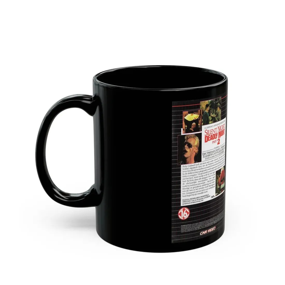 SILENT NIGHT DEADLY NIGHT 2 (VHS COVER) - Black Coffee Mug - Go Mug Yourself