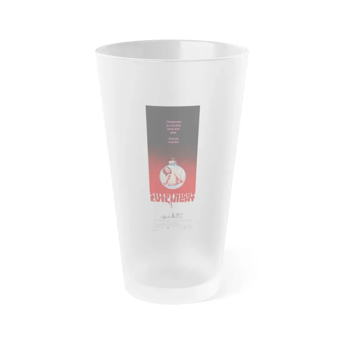SILENT NIGHT, EVIL NIGHT (BLACK CHRISTMAS) 2 1974 Movie Poster - Frosted Pint Glass 16oz Default Title - Go Mug Yourself