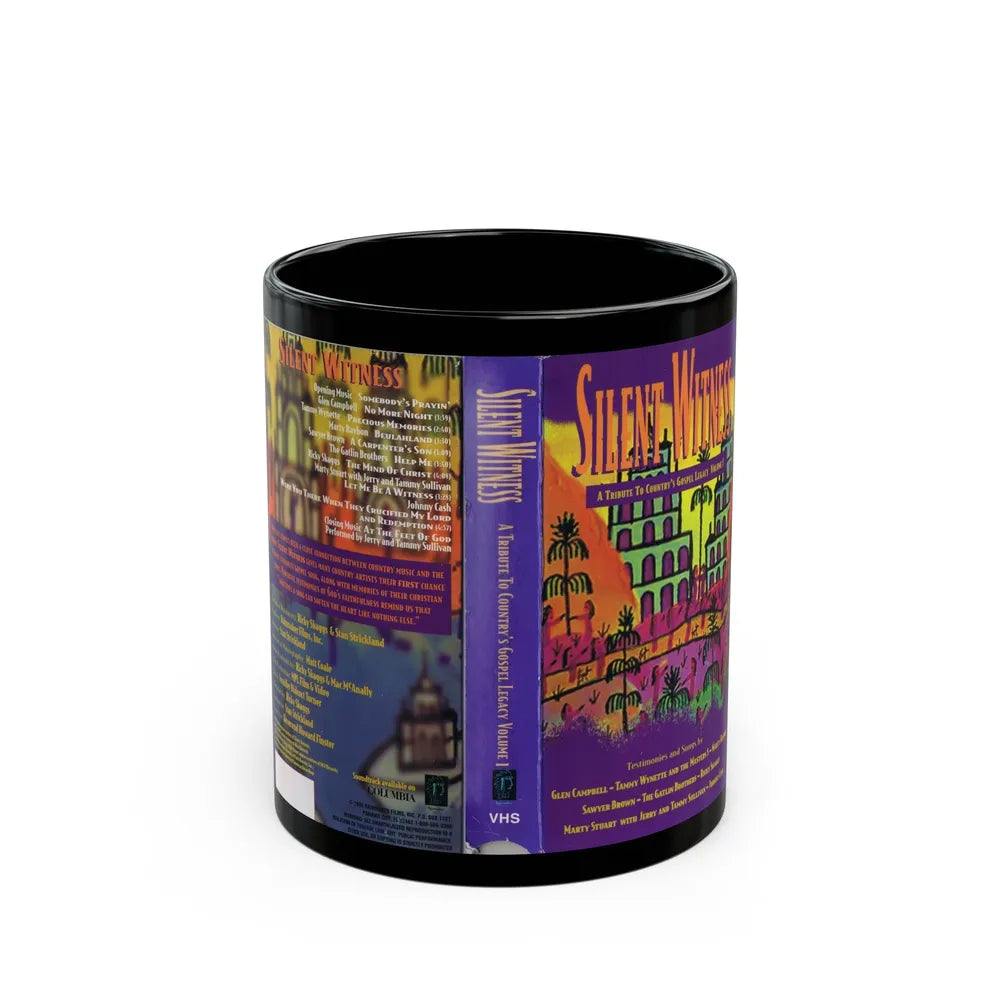 SILENT WITNESS (VHS COVER) - Black Coffee Mug-11oz-Go Mug Yourself