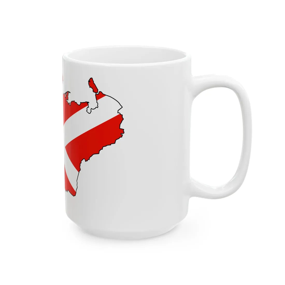 Silhouette of Pomorye (Russia) White Coffee Mug - Go Mug Yourself