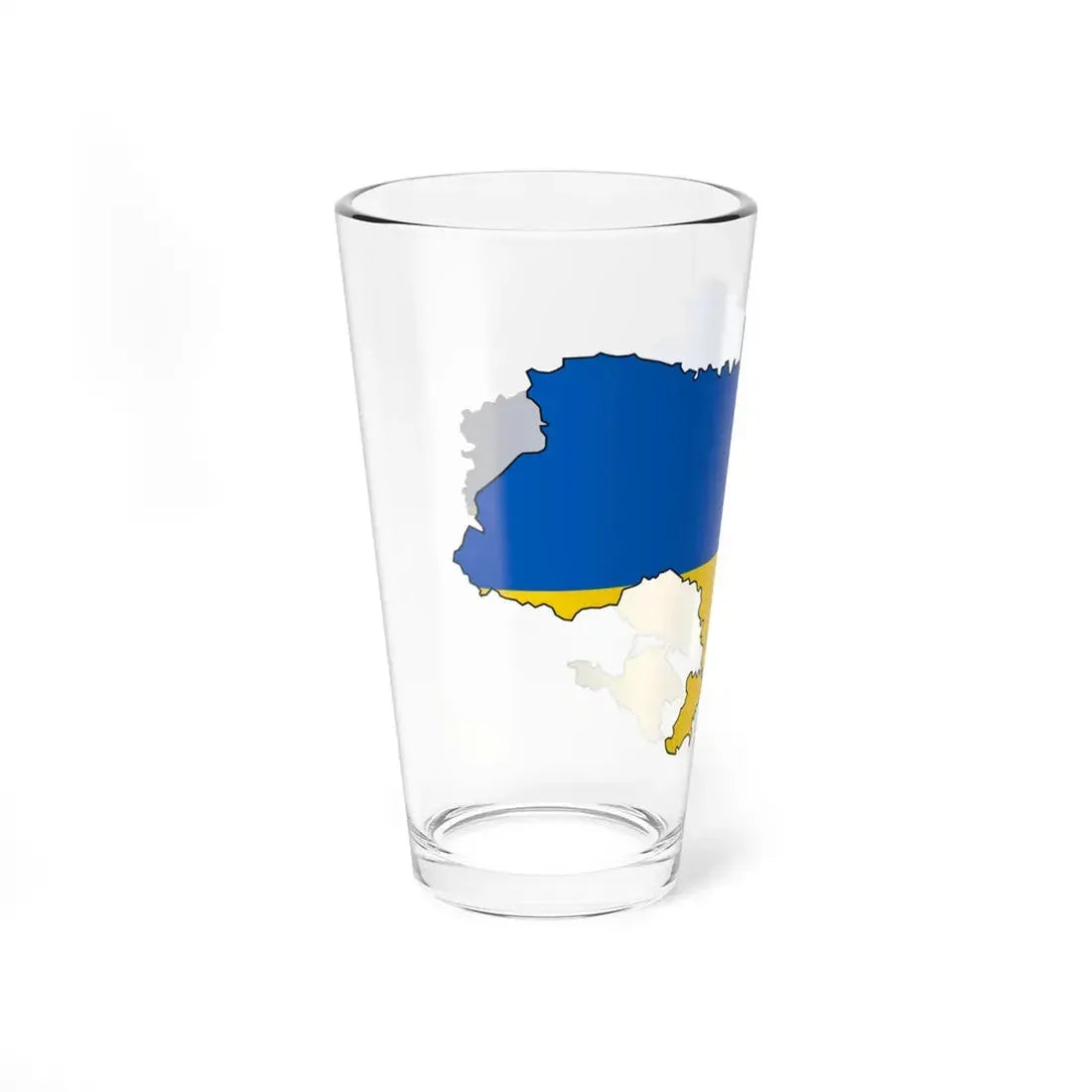 Silhouette of Ukraine (Ukraine) Pint Glass 16oz - Go Mug Yourself