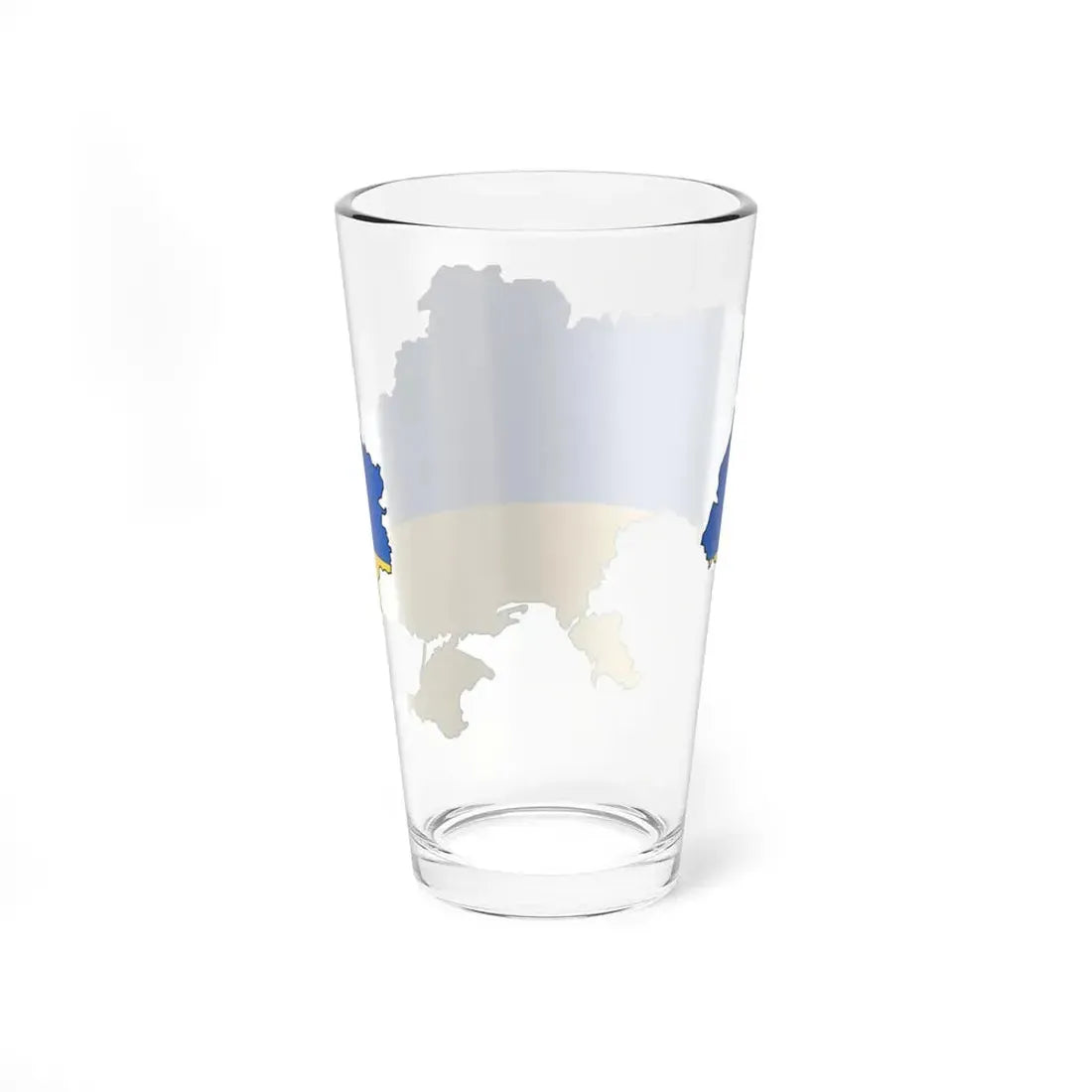Silhouette of Ukraine (Ukraine) Pint Glass 16oz - Go Mug Yourself