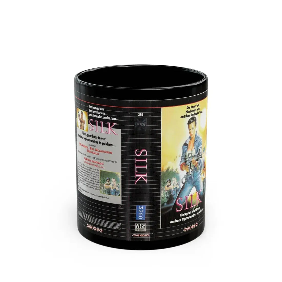 SILK CNR VIDEO (VHS COVER) - Black Coffee Mug 11oz - Go Mug Yourself