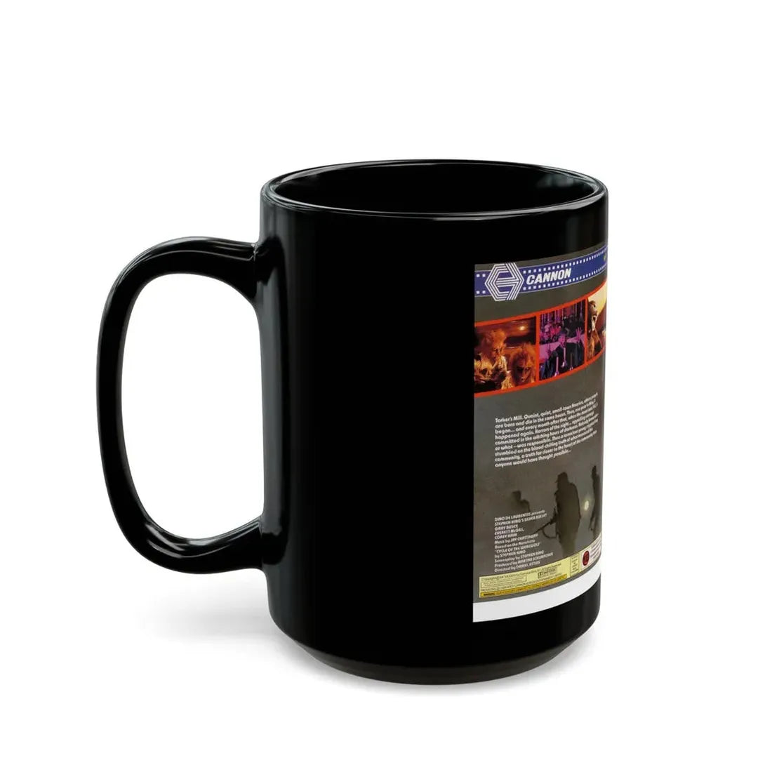 SILVER BULLET CANNON (VHS COVER) - Black Coffee Mug - Go Mug Yourself