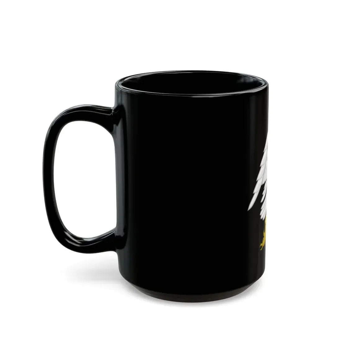 Silver Falcon Badge - Black Coffee Mug - Go Mug Yourself