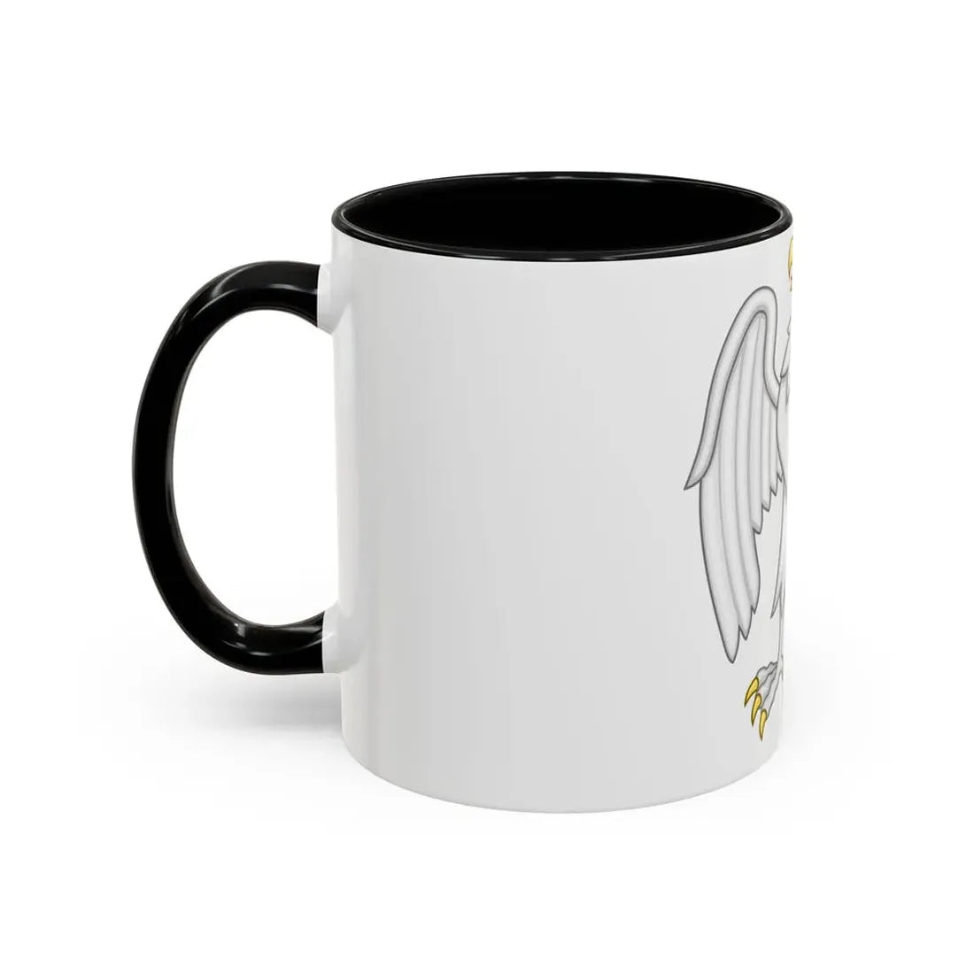 Silver Falcon Badge of Edward III - Accent Coffee Mug - Go Mug Yourself