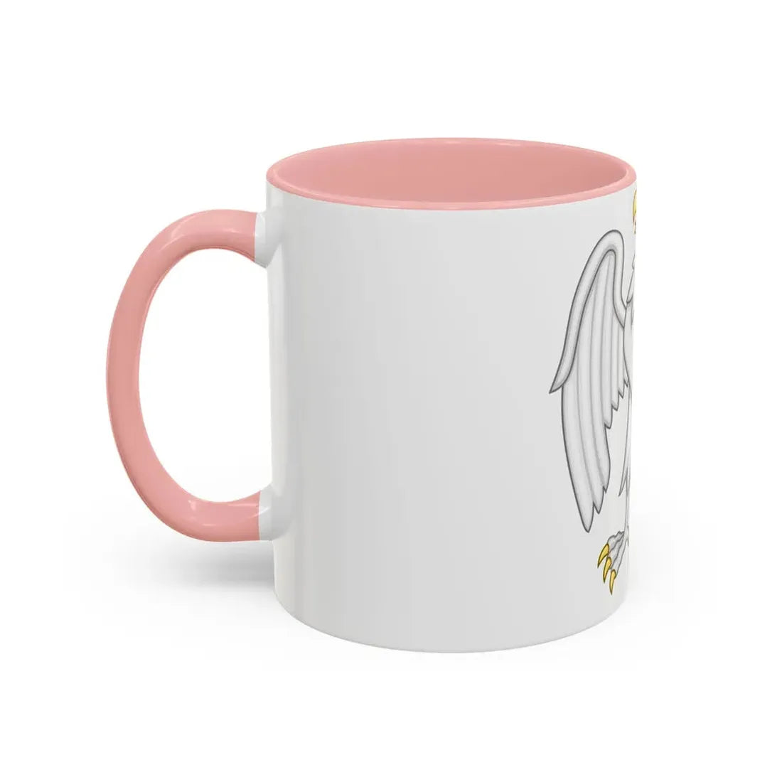 Silver Falcon Badge of Edward III - Accent Coffee Mug - Go Mug Yourself