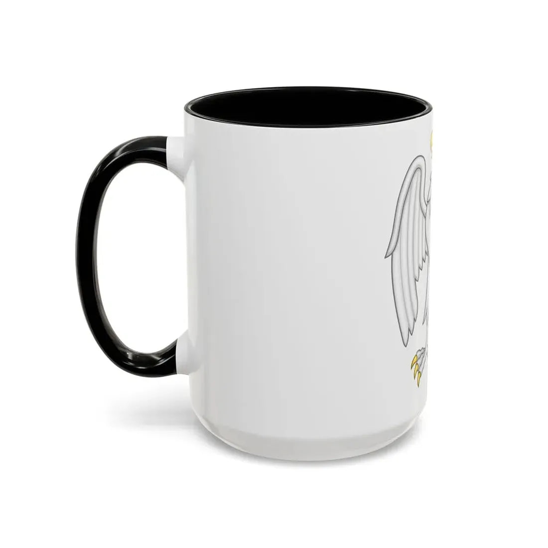 Silver Falcon Badge of Edward III - Accent Coffee Mug - Go Mug Yourself