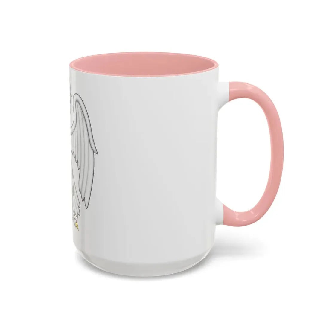 Silver Falcon Badge of Edward III - Accent Coffee Mug - Go Mug Yourself