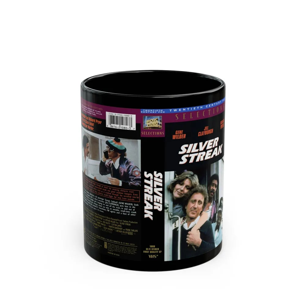 SILVER STREAK (VHS COVER) - Black Coffee Mug-11oz-Go Mug Yourself