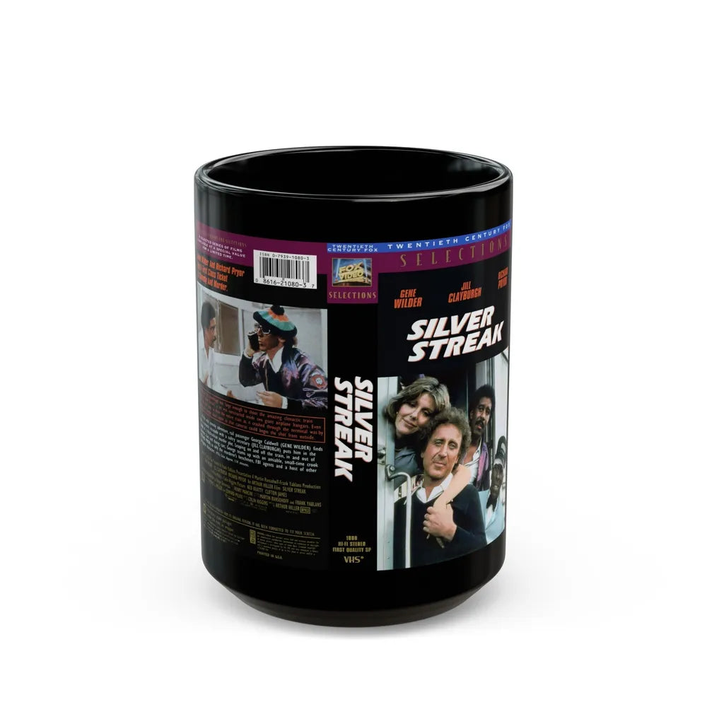 SILVER STREAK (VHS COVER) - Black Coffee Mug-15oz-Go Mug Yourself