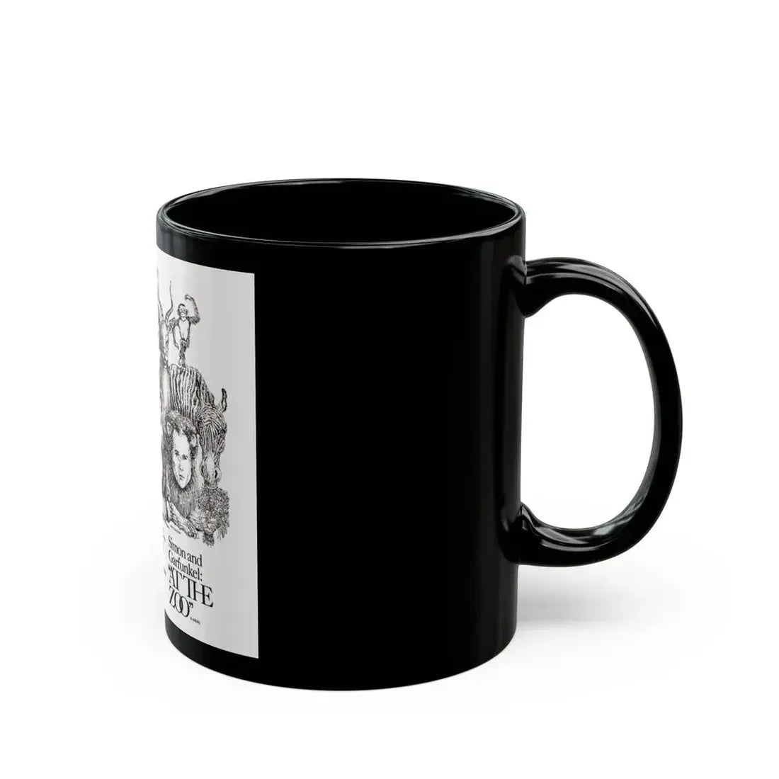 Simon and Garfunkel 1967 (Music Poster) Black Coffee Mug - Go Mug Yourself