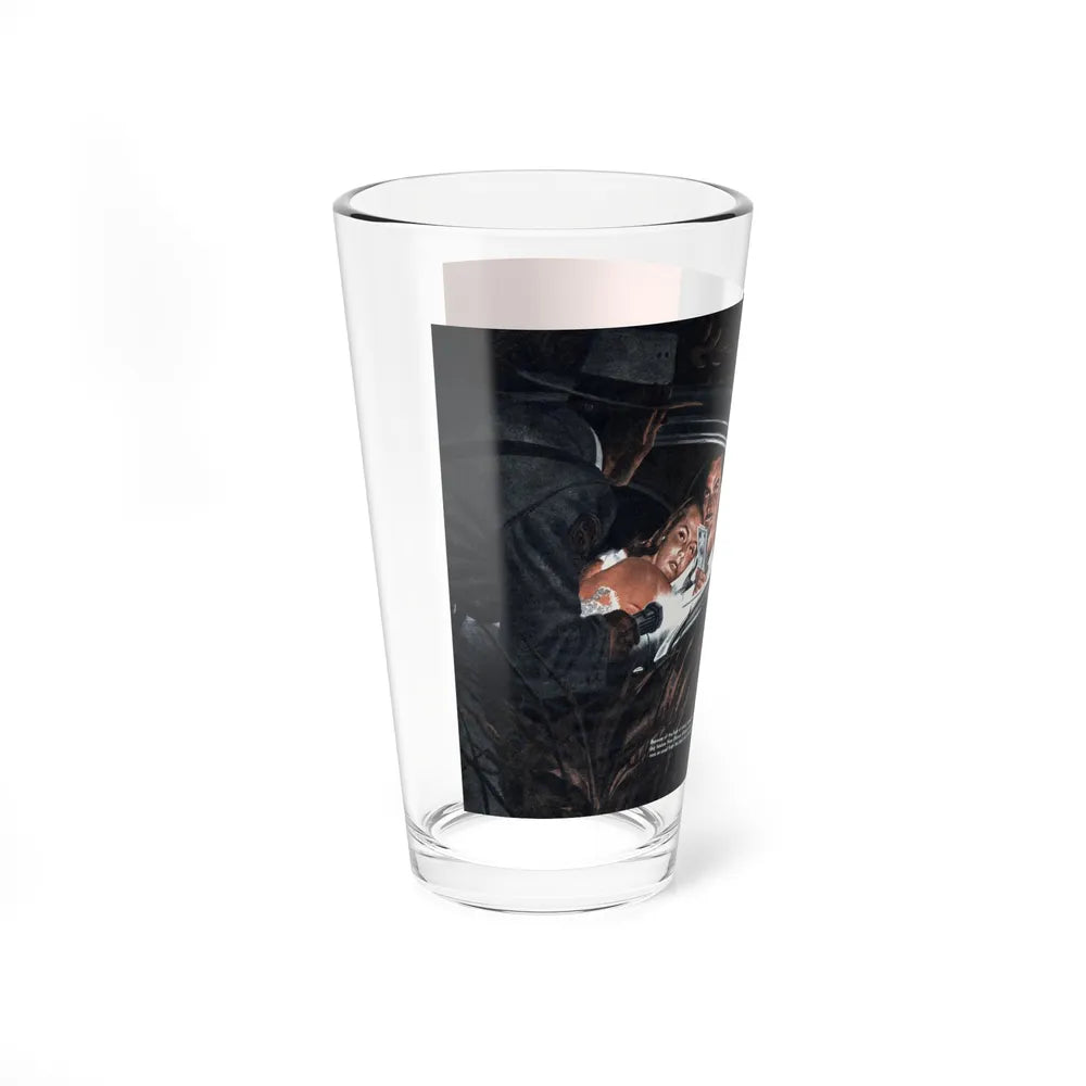 Sin-Sex-Vice on New Haven's Barbary Coast, Fury, December 1957 (Magazine Illustration) Pint Glass 16oz - Go Mug Yourself