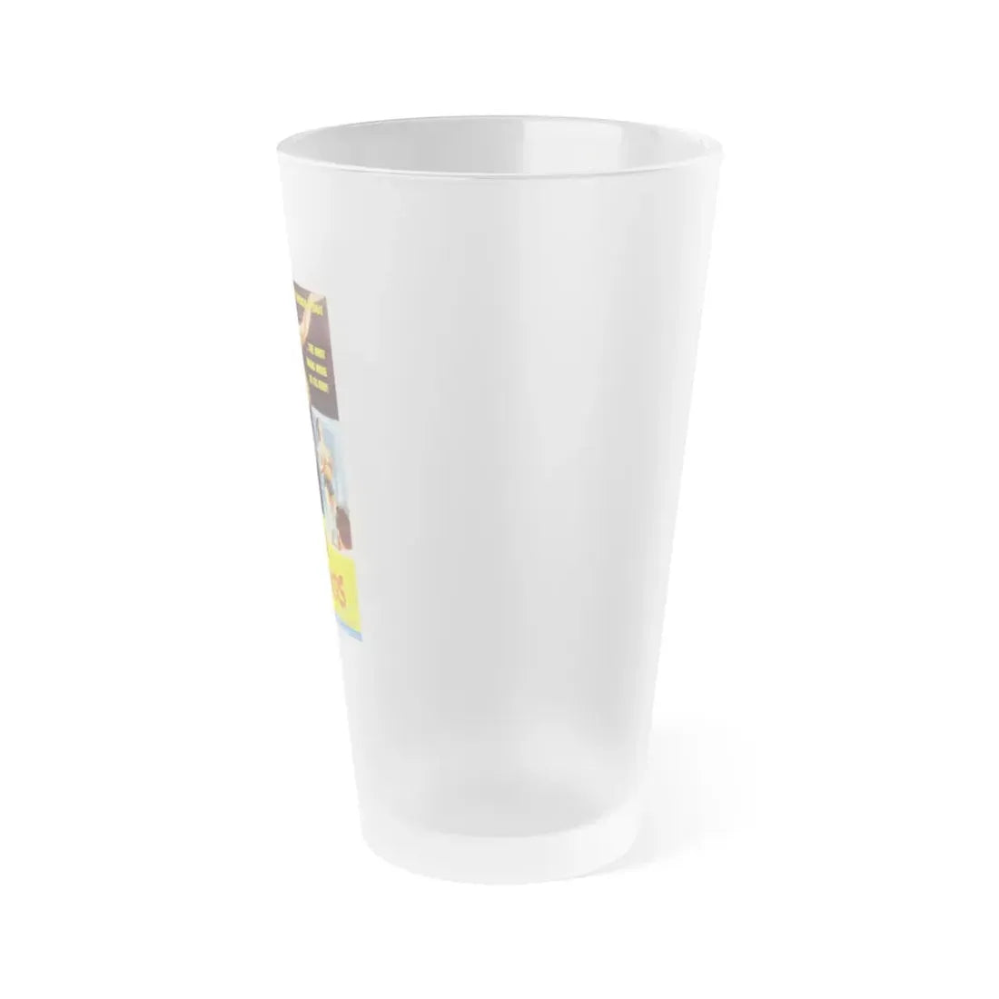 SIN YOU SINNERS 1963 Movie Poster - Frosted Pint Glass 16oz - Go Mug Yourself