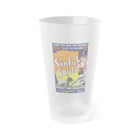 SINFUL SOULS (2) Movie Poster - Frosted Pint Glass 16oz Default Title - Go Mug Yourself