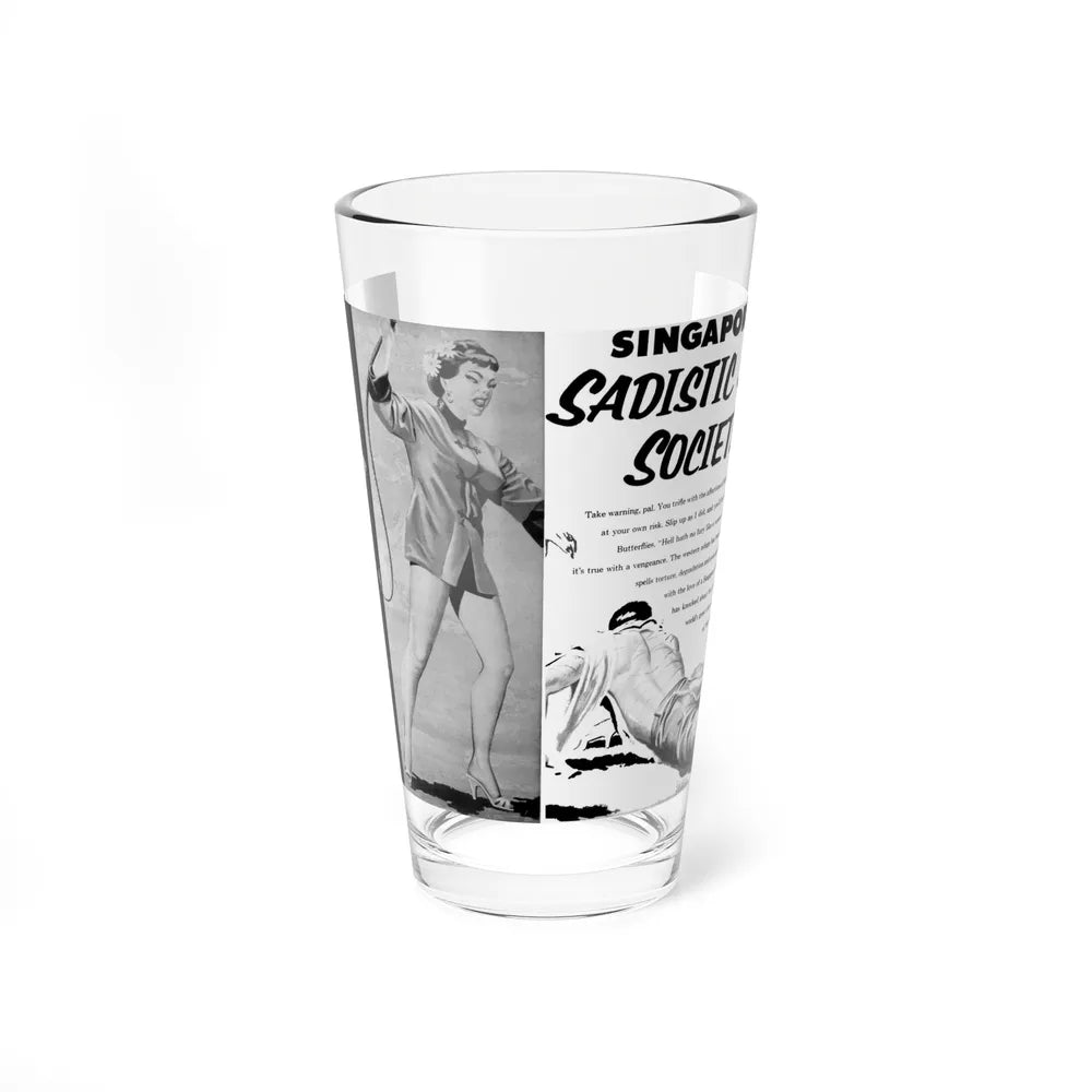 Singapore's Sadistic Sex Society, Spree magazine, No. 23 - 1961 (Magazine Illustration) Pint Glass 16oz-16oz-Go Mug Yourself
