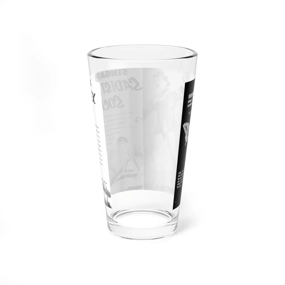 Singapore's Sadistic Sex Society, Spree magazine, No. 23 - 1961 (Magazine Illustration) Pint Glass 16oz-Go Mug Yourself