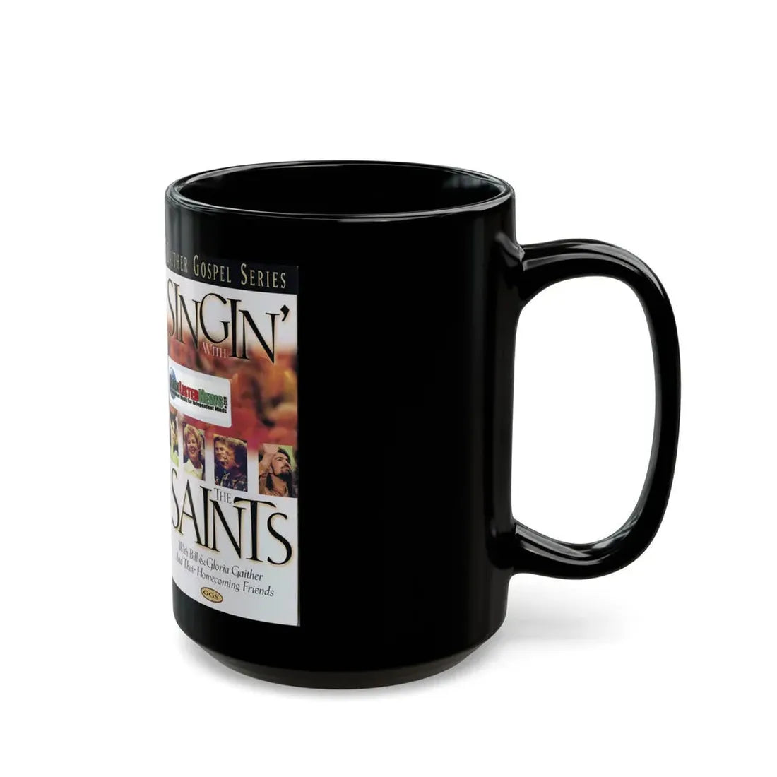 SINGIN WITH THE SAINTS (VHS COVER) - Black Coffee Mug - Go Mug Yourself
