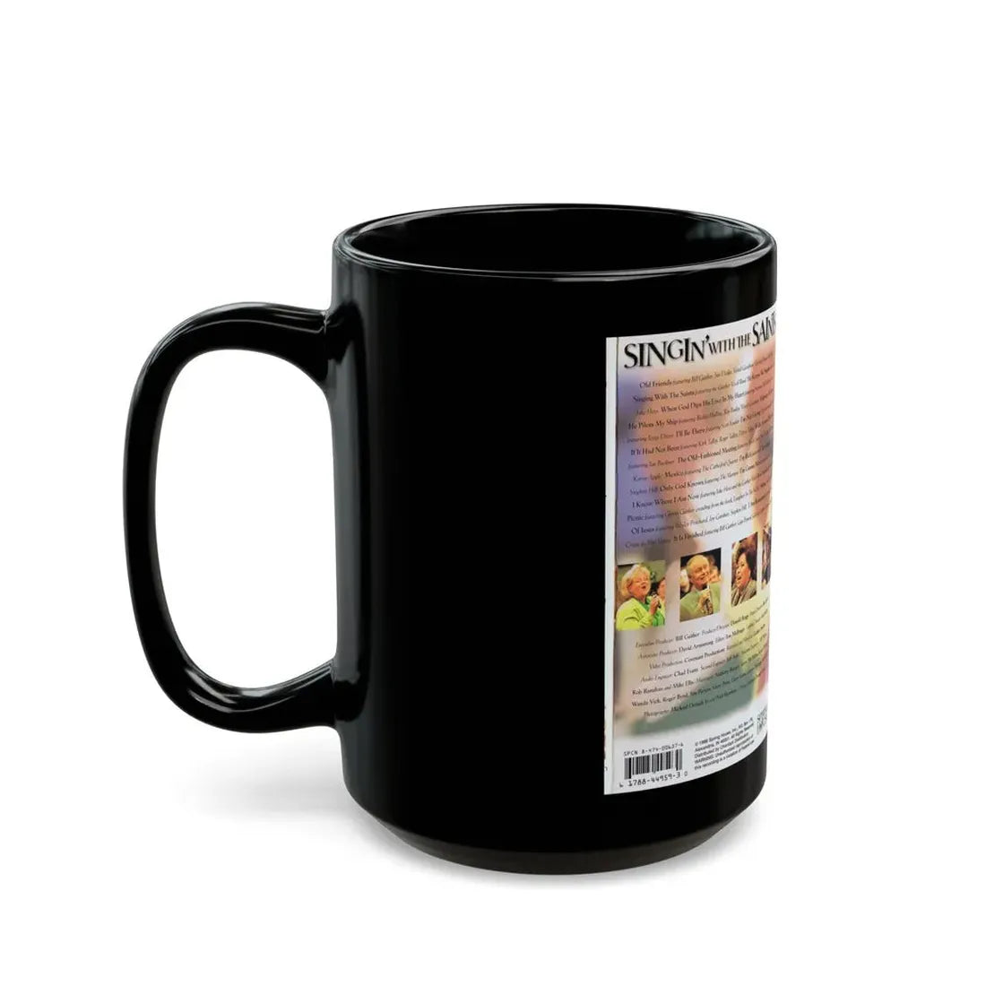 SINGIN WITH THE SAINTS (VHS COVER) - Black Coffee Mug - Go Mug Yourself