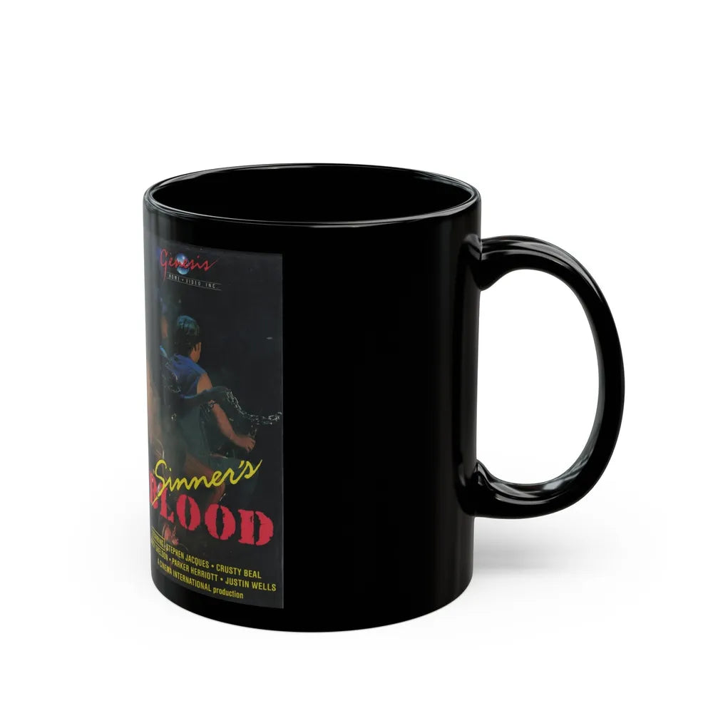 SINNERS BLOOD (VHS COVER) - Black Coffee Mug-Go Mug Yourself