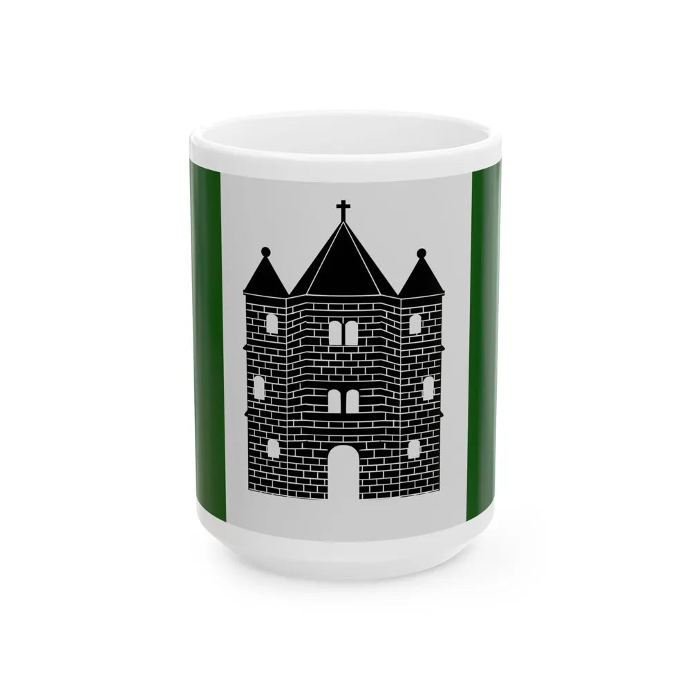 Sint-Genesius-Rode vlag (Belgium) White Coffee Mug 15oz - Go Mug Yourself