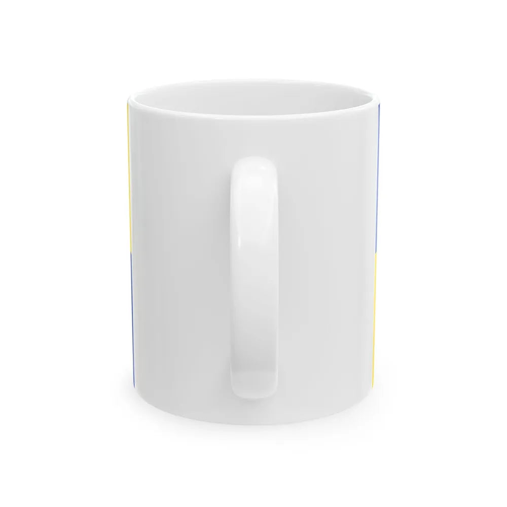 Sint-Gillis-Waas vlag (Belgium) White Coffee Mug - Go Mug Yourself
