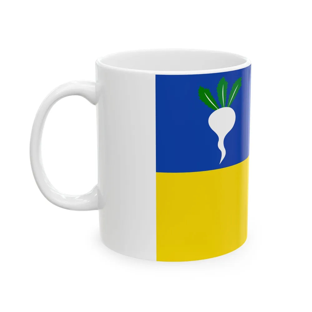 Sint-Gillis-Waas vlag (Belgium) White Coffee Mug - Go Mug Yourself