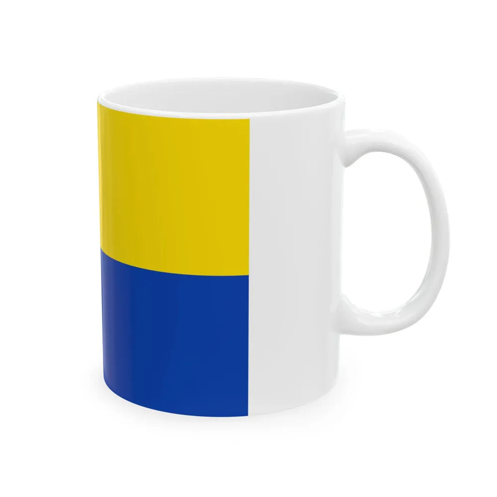 Sint-Gillis-Waas vlag (Belgium) White Coffee Mug - Go Mug Yourself