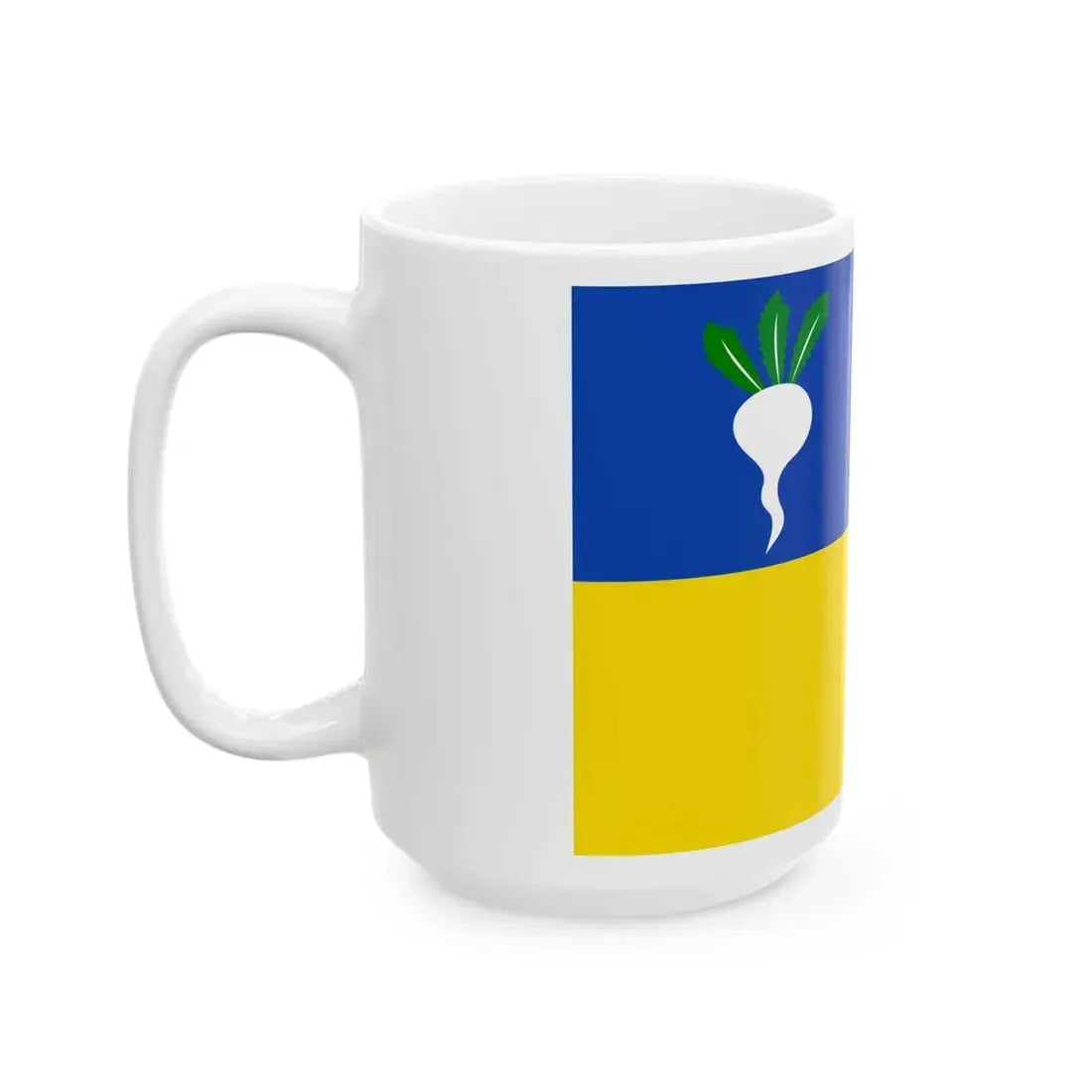 Sint-Gillis-Waas vlag (Belgium) White Coffee Mug - Go Mug Yourself