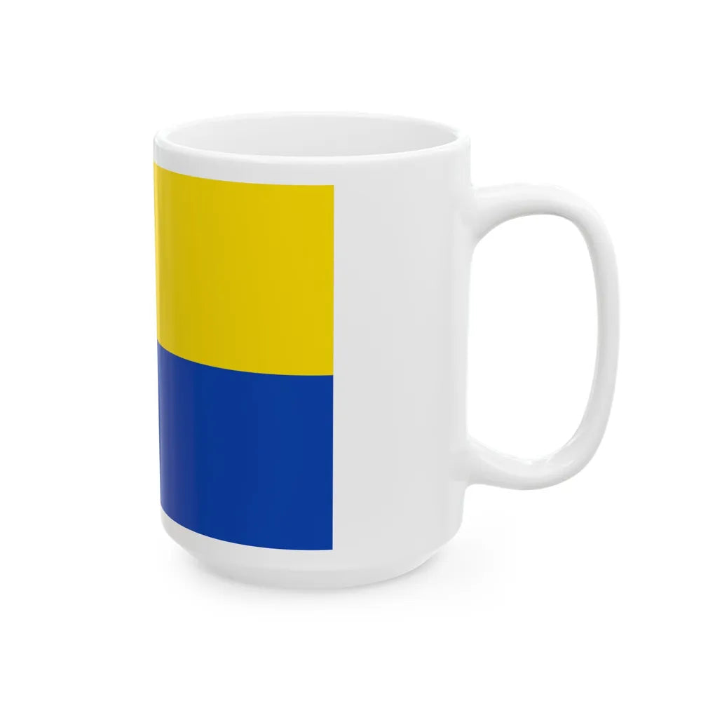 Sint-Gillis-Waas vlag (Belgium) White Coffee Mug - Go Mug Yourself