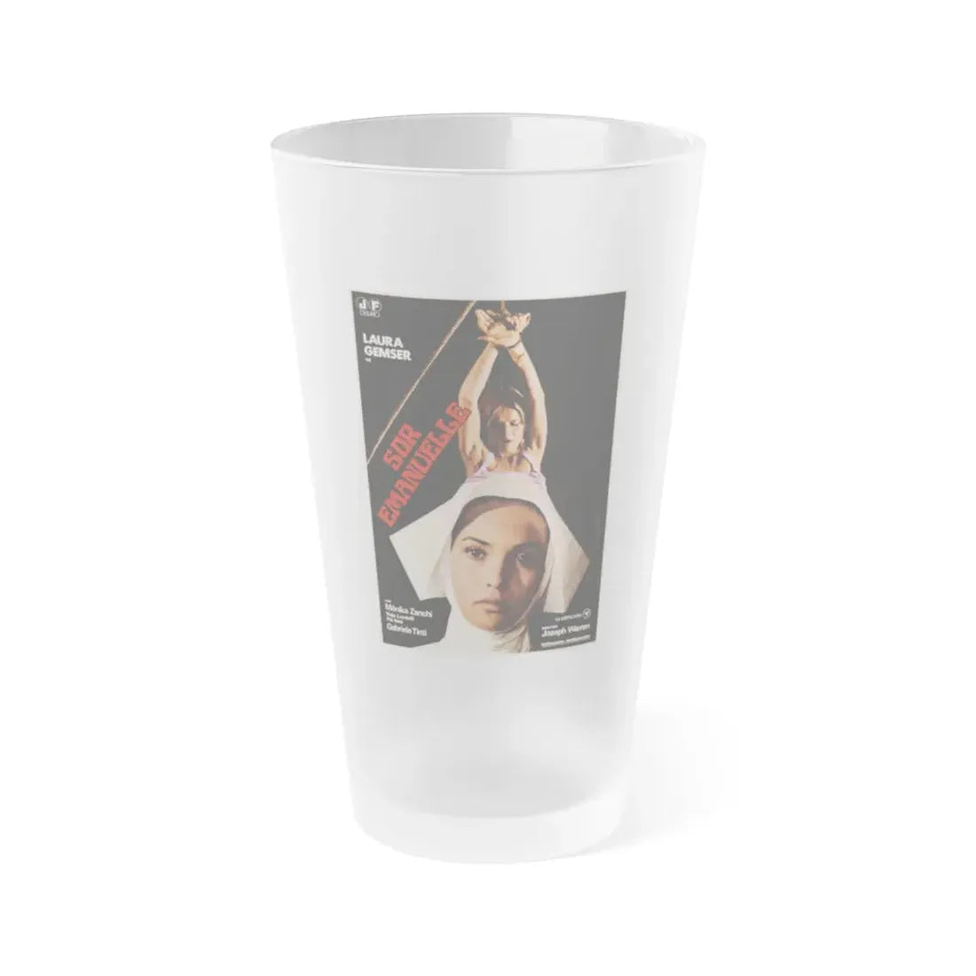 SISTER EMANUELLE (SPAIN) 1977 Movie Poster - Frosted Pint Glass 16oz Default Title - Go Mug Yourself