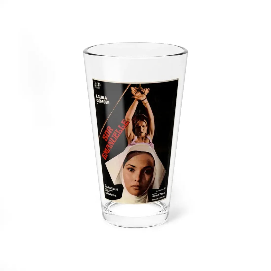 SISTER EMANUELLE (SPAIN) 1977 Movie Poster - Pint Glass 16oz 16oz - Go Mug Yourself