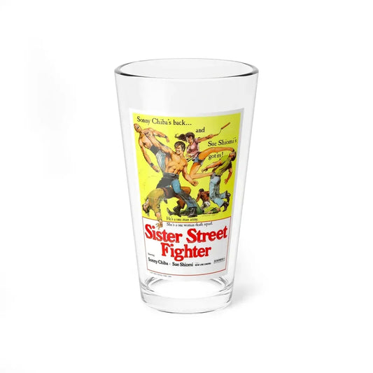 SISTER STREET FIGHTER 1974 Movie Poster - Pint Glass 16oz 16oz - Go Mug Yourself