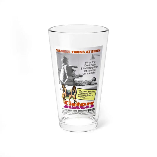SISTERS 1972 Movie Poster - Pint Glass 16oz 16oz - Go Mug Yourself