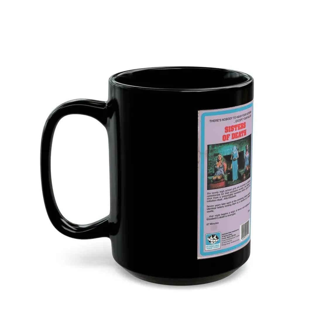 SISTERS OF DEATH (VHS COVER) - Black Coffee Mug - Go Mug Yourself