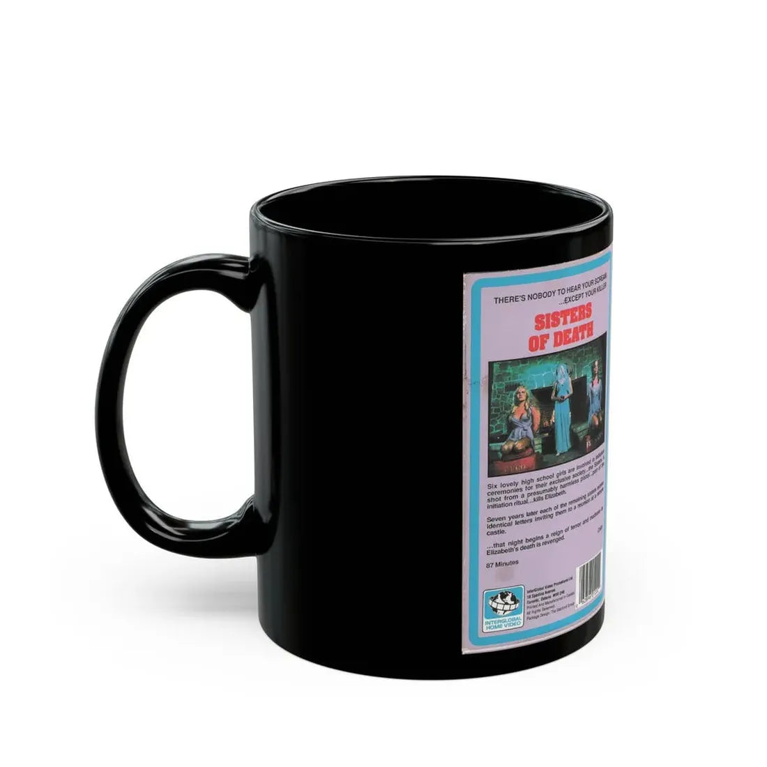 SISTERS OF DEATH (VHS COVER) - Black Coffee Mug - Go Mug Yourself