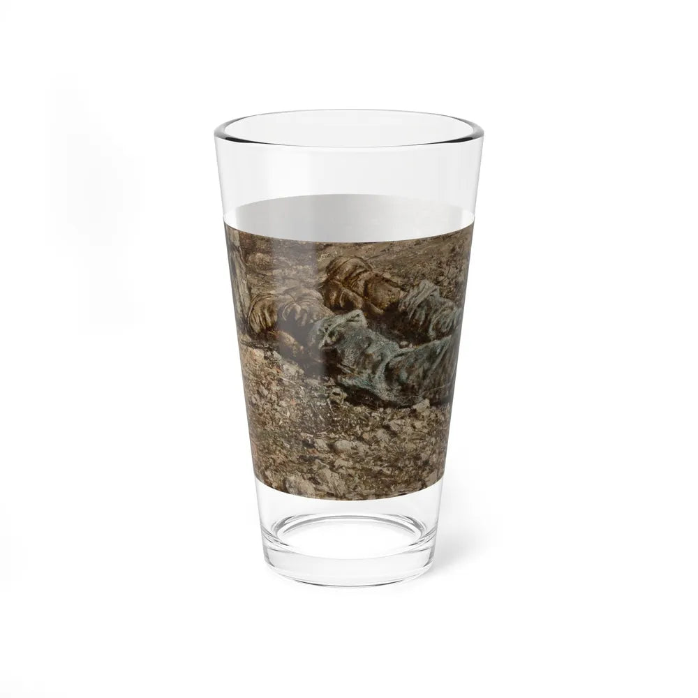 Sit Your Saddle Solid, story illustration (Magazine Illustration) Pint Glass 16oz - Go Mug Yourself