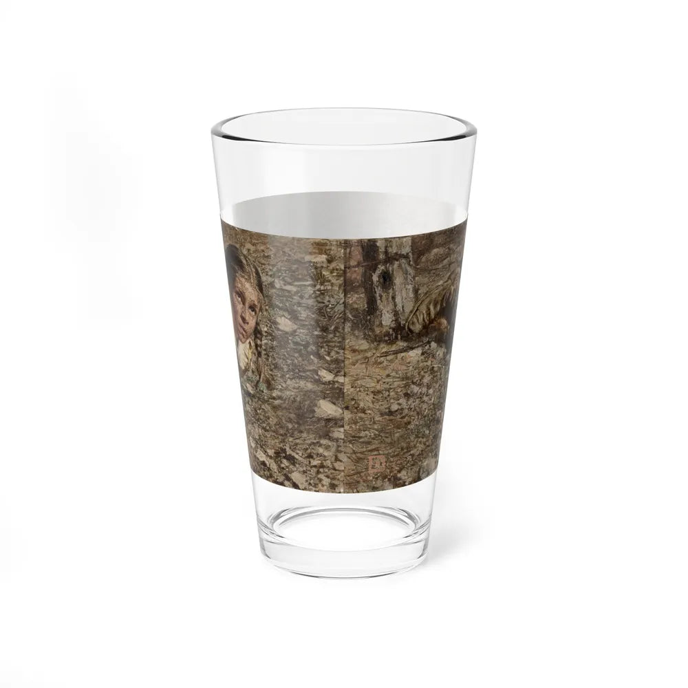 Sit Your Saddle Solid, story illustration (Magazine Illustration) Pint Glass 16oz - Go Mug Yourself