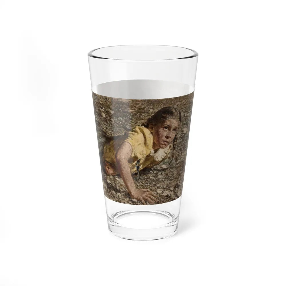 Sit Your Saddle Solid, story illustration (Magazine Illustration) Pint Glass 16oz - Go Mug Yourself