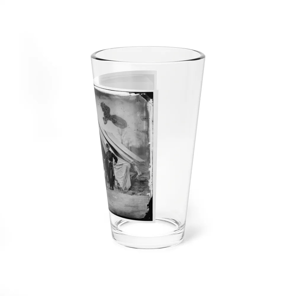 Six Officers Of The 17th New York Battery, Probably At Camp Barry, Near Washington, D.C. (U.S. Civil War) Pint Glass 16oz-Go Mug Yourself