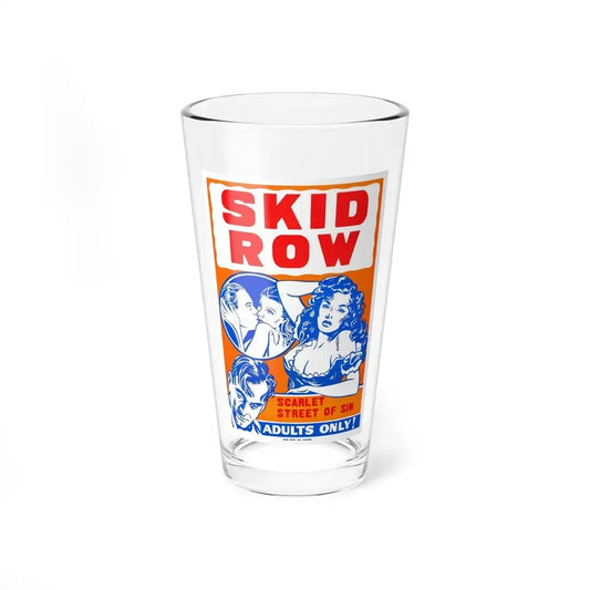 SKID ROW (CONFESSIONS OF A VICE BARON) 1943 Movie Poster - Pint Glass 16oz 16oz - Go Mug Yourself