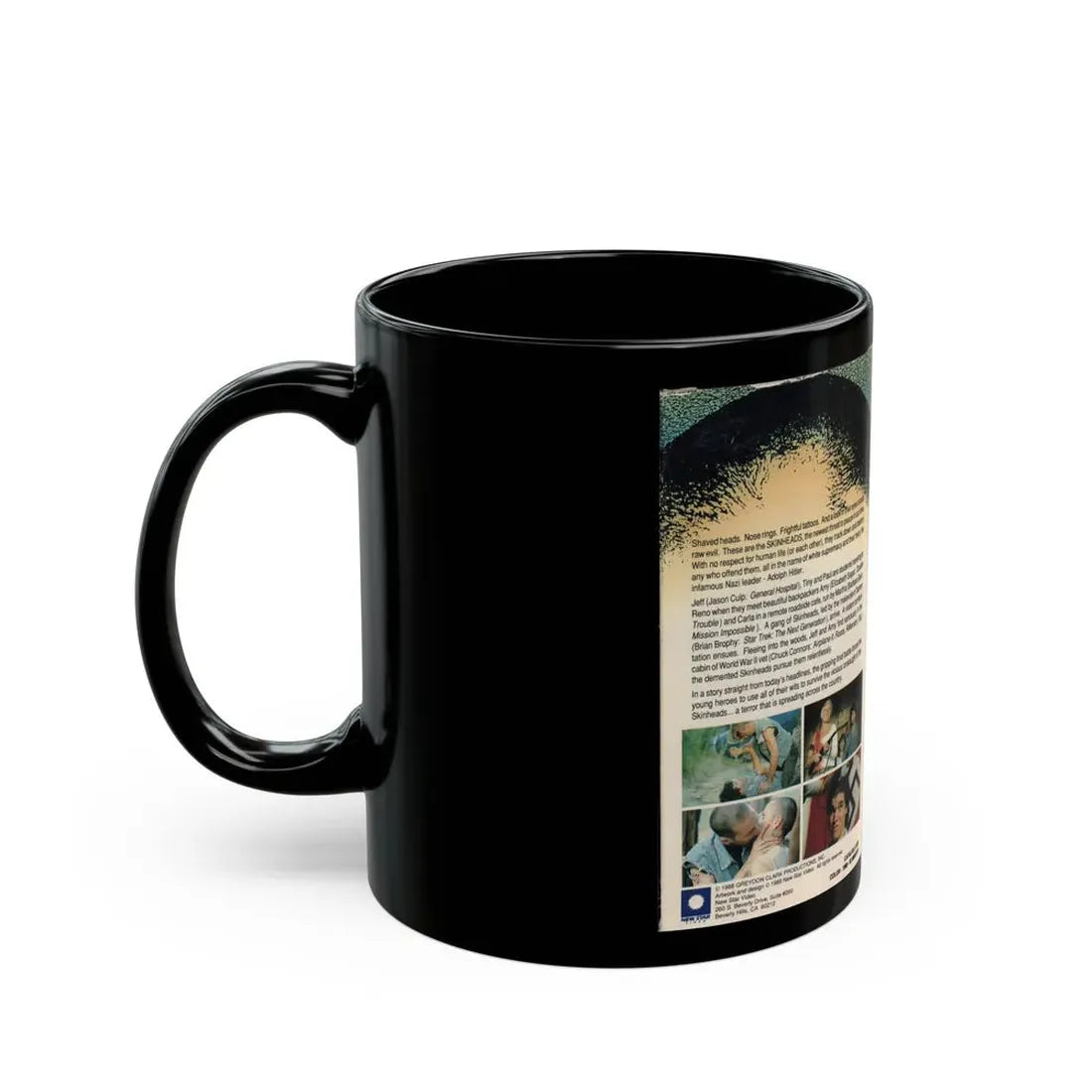 SKINHEADS THE SECOND COMING OF HATE (VHS COVER) - Black Coffee Mug - Go Mug Yourself