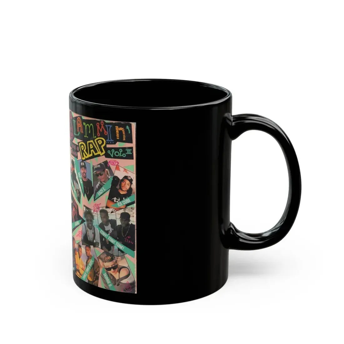 SLAMMIN RAP VIDEO MAG VOLUME 2 (VHS COVER) - Black Coffee Mug - Go Mug Yourself