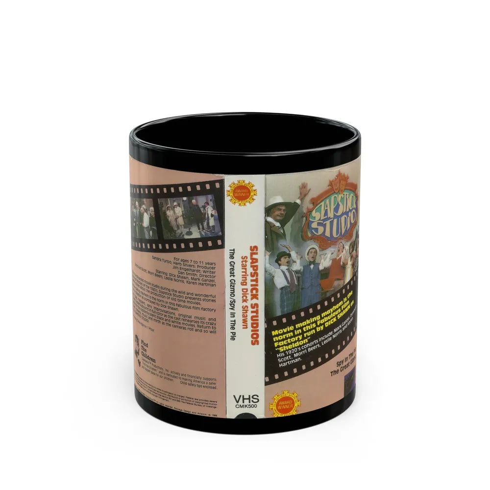 SLAPSTICK STUDIO (VHS COVER) - Black Coffee Mug-11oz-Go Mug Yourself