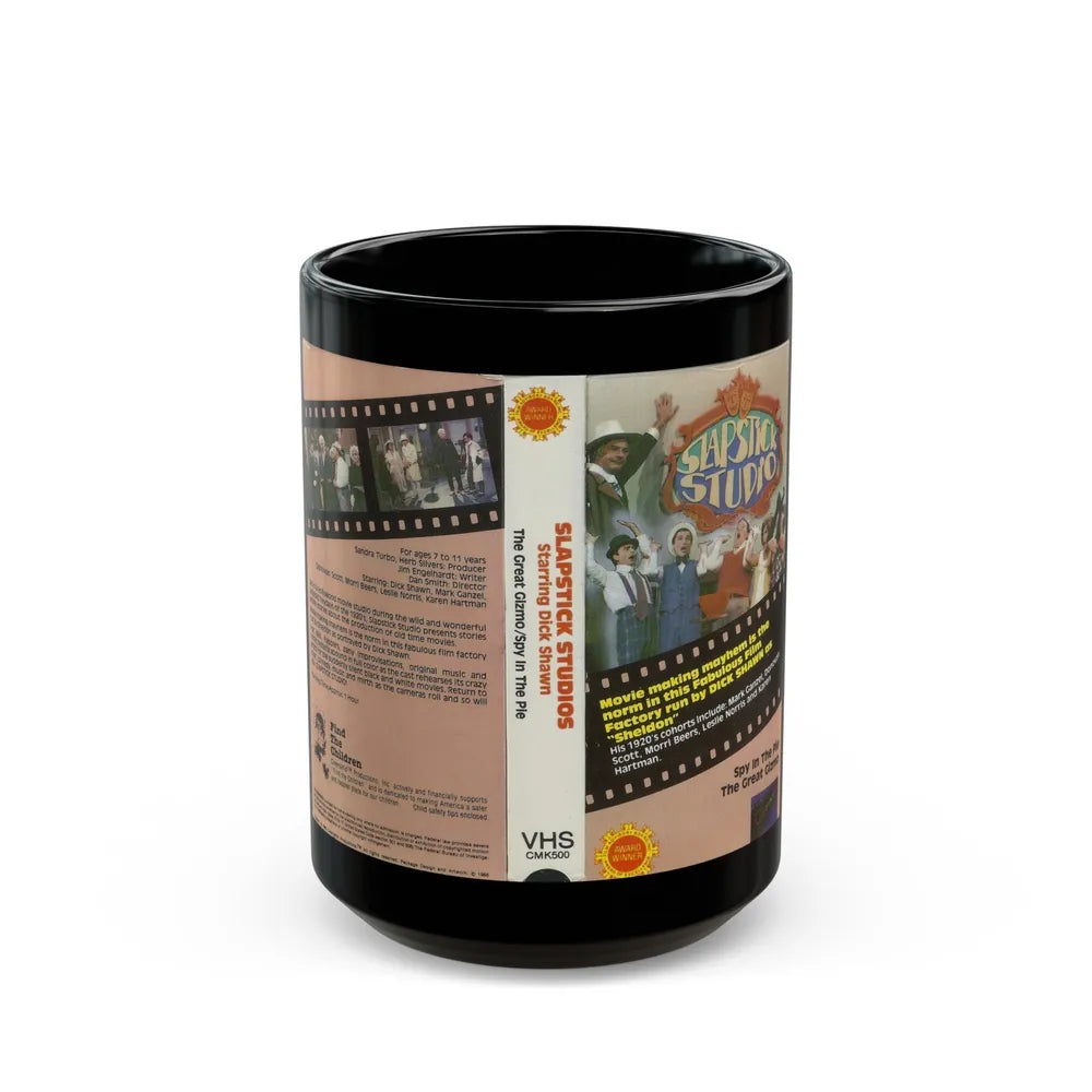 SLAPSTICK STUDIO (VHS COVER) - Black Coffee Mug-15oz-Go Mug Yourself