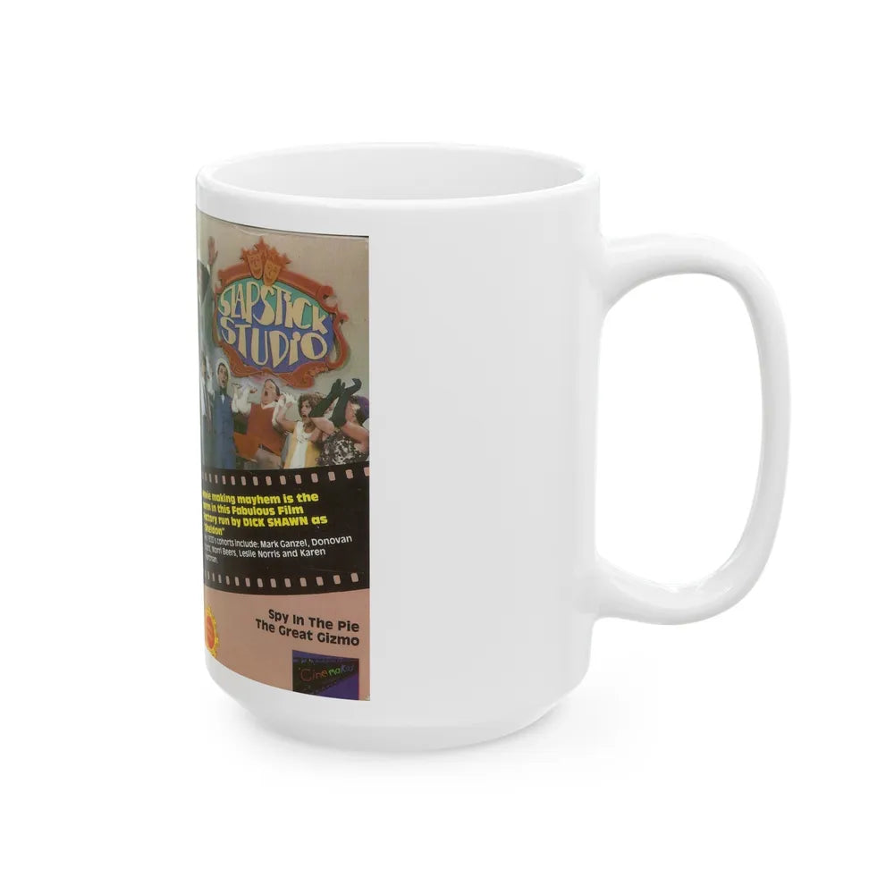 SLAPSTICK STUDIO (VHS COVER) - White Coffee Mug-Go Mug Yourself