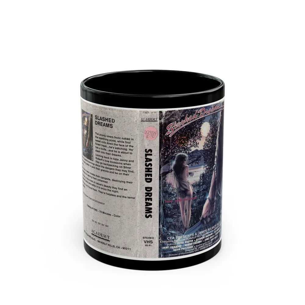 SLASHED DREAMS (VHS COVER) - Black Coffee Mug-11oz-Go Mug Yourself